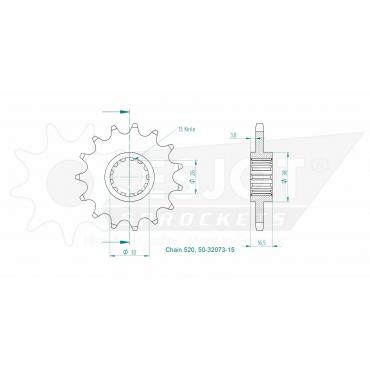 ESJOT Front Sprocket 15 Z