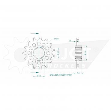 ESJOT Front Sprocket 15S Z