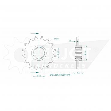 ESJOT Front Sprocket 16 Z