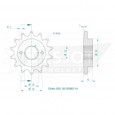 ESJOT Ritzel 14 Z