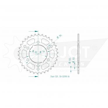 ESJOT  Sprocket 34 Z