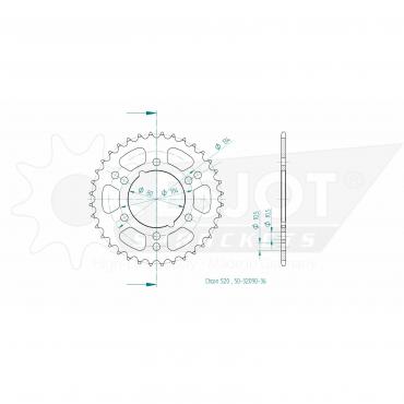 ESJOT  Sprocket 36 Z