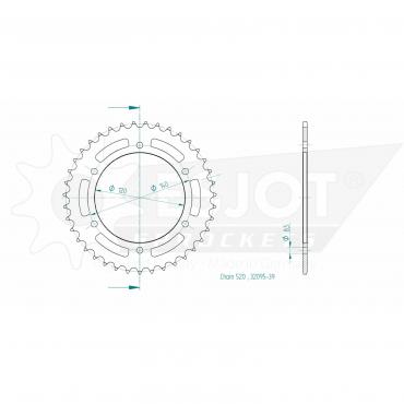 ESJOT  Sprocket 39 Z