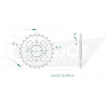 ESJOT  Sprocket 24 Z