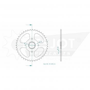 ESJOT  Sprocket 43 Z