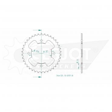 ESJOT  Sprocket 38 Z