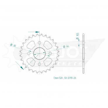 ESJOT  Sprocket 28 Z