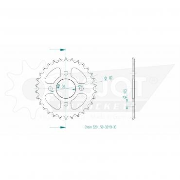 ESJOT  Sprocket 30 Z
