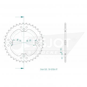ESJOT  Sprocket 37 Z