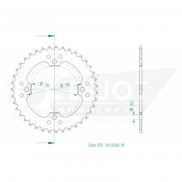 ESJOT  Sprocket 39 Z