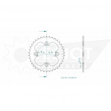 ESJOT  Sprocket 38 Z