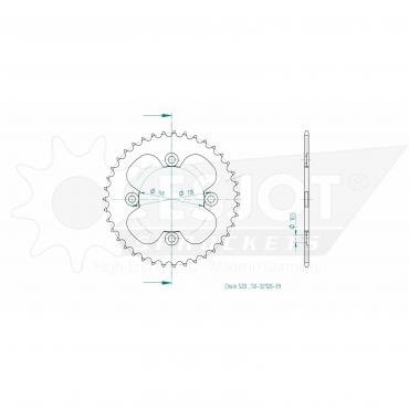 ESJOT  Sprocket 39 Z