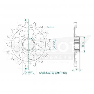 ESJOT Front Sprocket 17S Z