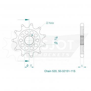 ESJOT Front Sprocket 11S Z