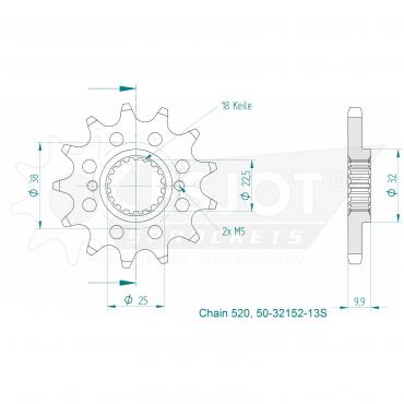 ESJOT Front Sprocket 13S Z