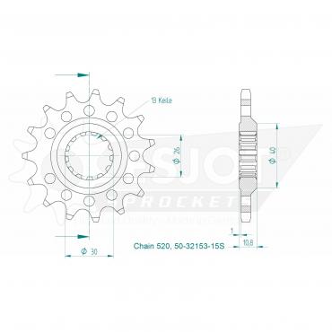 ESJOT Front Sprocket 15S Z