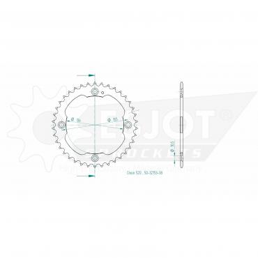 ESJOT  Sprocket 38 Z