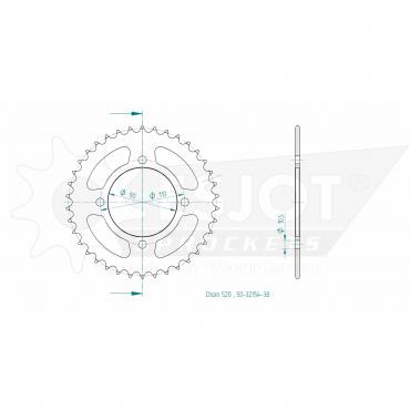 ESJOT  Sprocket 38 Z