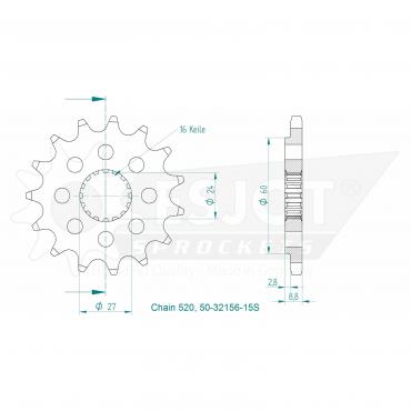 ESJOT Front Sprocket 15S Z