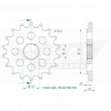 ESJOT Front Sprocket 18S Z