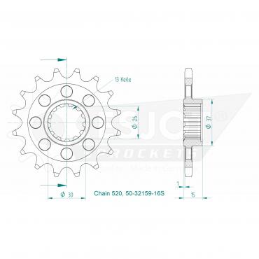 ESJOT Front Sprocket 16S Z