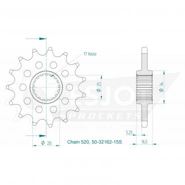 ESJOT Front Sprocket 15S Z