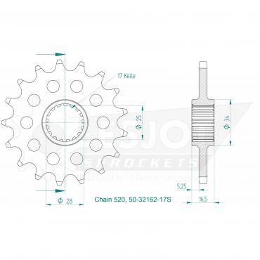 ESJOT Front Sprocket 17S Z