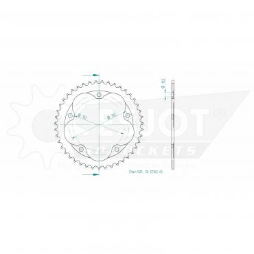 ESJOT  Sprocket 43 Z