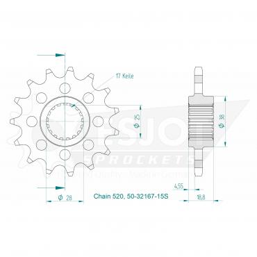 ESJOT Front Sprocket 15S Z