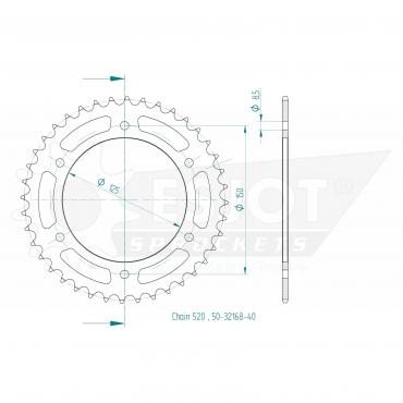 ESJOT  Sprocket 40 Z