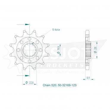 ESJOT Front Sprocket 12S Z