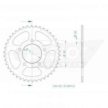 ESJOT  Sprocket 42 Z