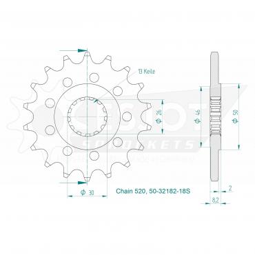 ESJOT Front Sprocket 18S Z