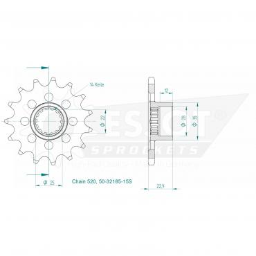 ESJOT Front Sprocket 15S Z