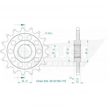ESJOT Front Sprocket 17S Z