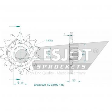 ESJOT Front Sprocket 14S Z
