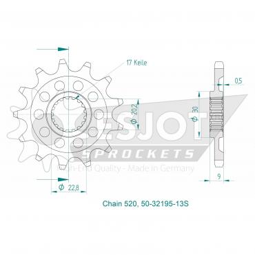 ESJOT Front Sprocket 13S Z