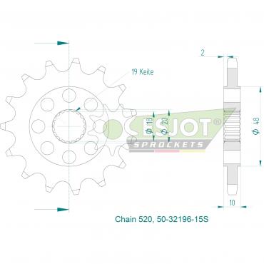 ESJOT Front Sprocket 15S Z