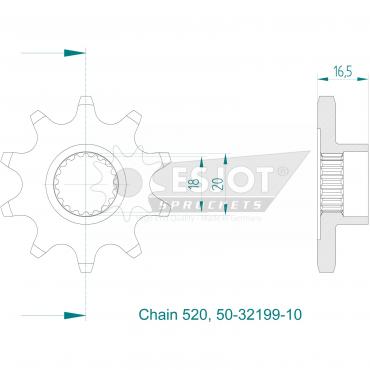 ESJOT Front Sprocket 10 Z