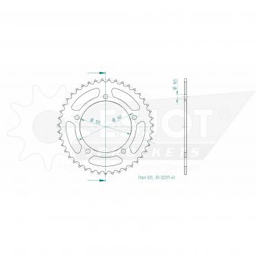 ESJOT  Sprocket 43 Z