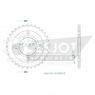 ESJOT  Sprocket 33 Z