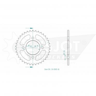 ESJOT  Sprocket 38 Z