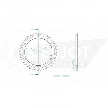 ESJOT  Sprocket 40 Z