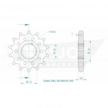 ESJOT Front Sprocket 14S Z
