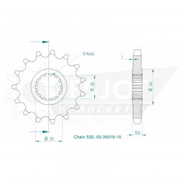 ESJOT Front Sprocket 15 Z
