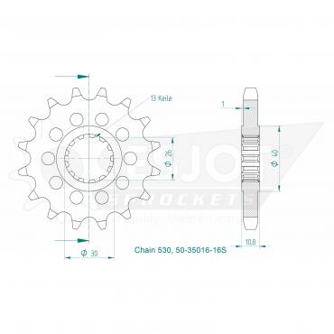 ESJOT Front Sprocket 16S Z