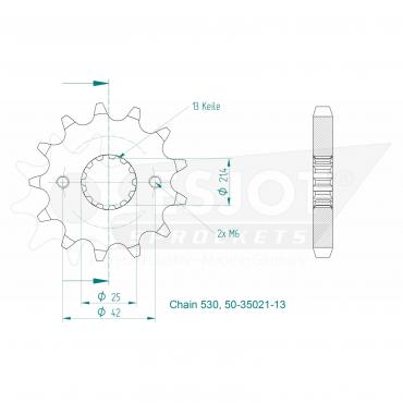 ESJOT Front Sprocket 13 Z