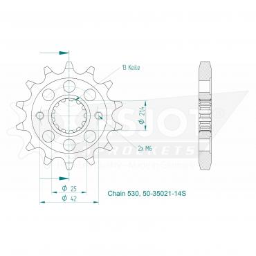 ESJOT Front Sprocket 14S Z