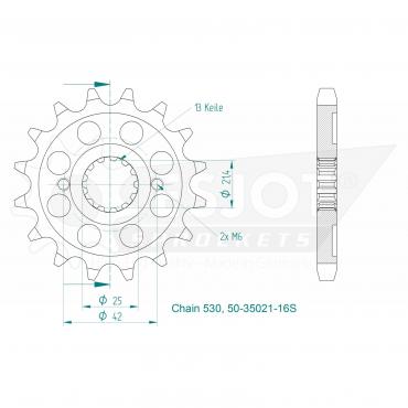 ESJOT Front Sprocket 16S Z