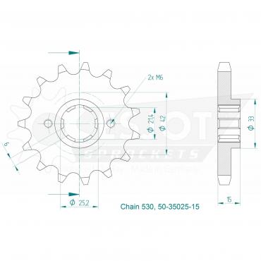 ESJOT Front Sprocket 15 Z